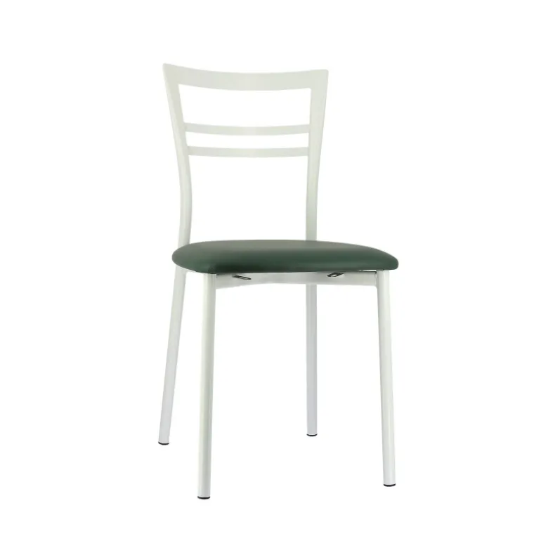 Go 1419 Chaise de cuisine rembourrée en synthétique et métal