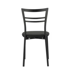 Go 1419 Chaise de cuisine rembourrée en synthétique et métal