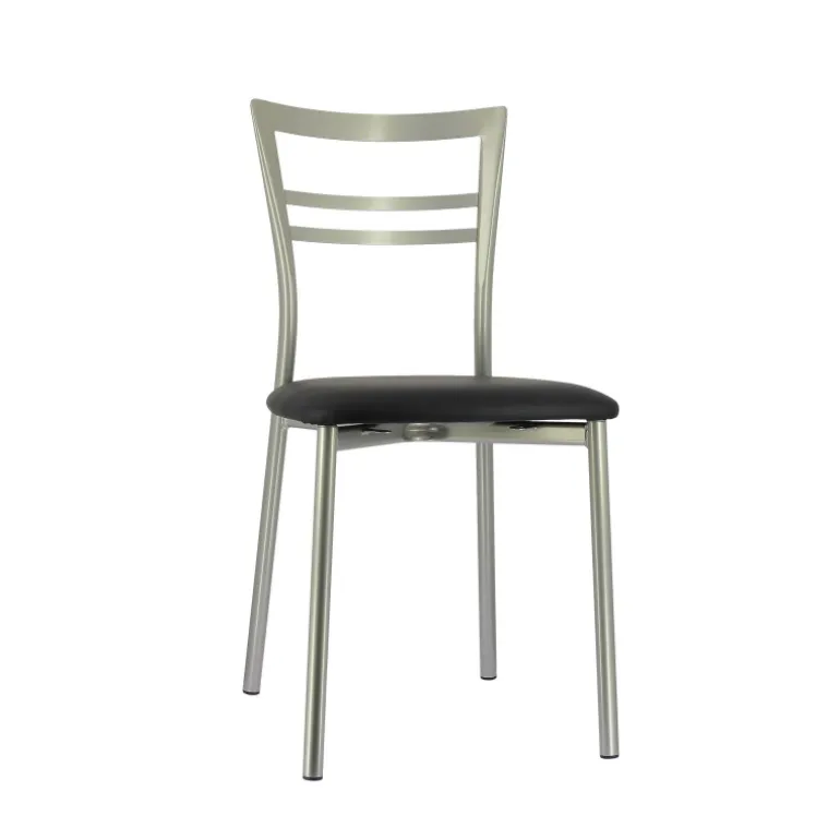 Go 1419 Chaise de cuisine rembourrée en synthétique et métal