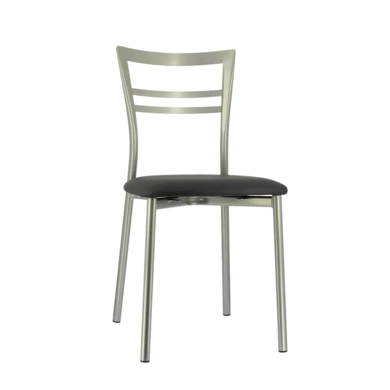 Go 1419 Chaise de cuisine rembourrée en synthétique et métal
