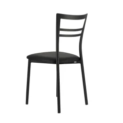 Go 1419 Chaise de cuisine rembourrée en synthétique et métal