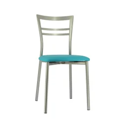 Go 1419 Chaise de cuisine rembourrée en synthétique et métal
