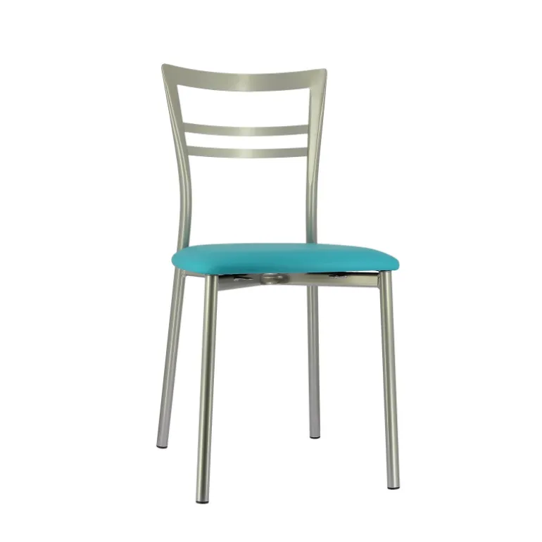 Go 1419 Chaise de cuisine rembourrée en synthétique et métal