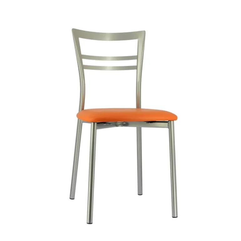 Go 1419 Chaise de cuisine rembourrée en synthétique et métal