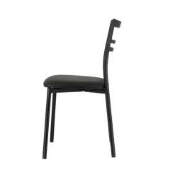 Go 1419 Chaise de cuisine rembourrée en synthétique et métal