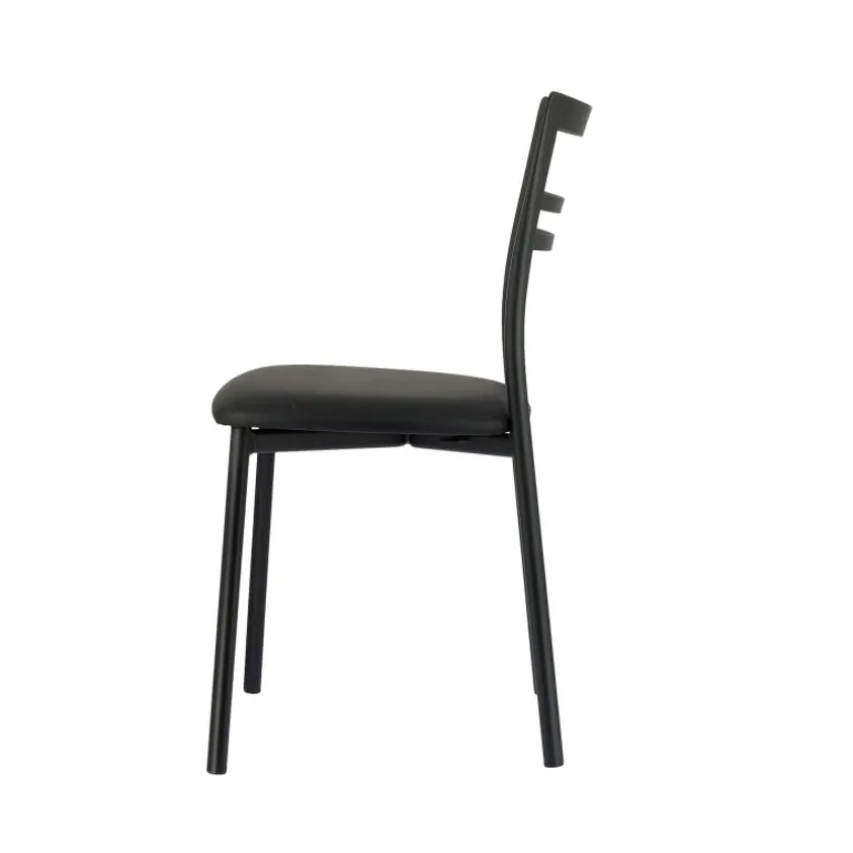 Go 1419 Chaise de cuisine rembourrée en synthétique et métal