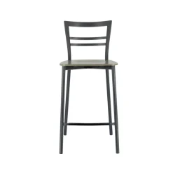 Go Clip Connubia® Tabouret snack contemporain en métal et multiplis bois