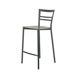 Go Clip Connubia® Tabouret snack contemporain en métal et multiplis bois