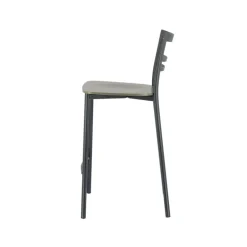 Go Clip Connubia® Tabouret snack contemporain en métal et multiplis bois