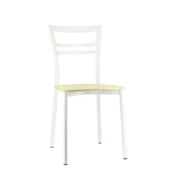 Go Connubia® Chaise contemporaine en métal et assise multiplis bois