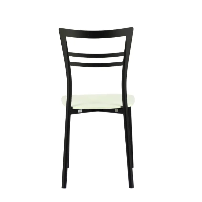 Go Connubia® Chaise contemporaine en métal et assise multiplis bois