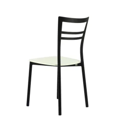 Go Connubia® Chaise contemporaine en métal et assise multiplis bois