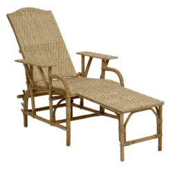 Grand mèreChaise longue en rotin modulable