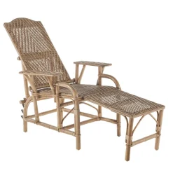 Grand mèreChaise longue en rotin modulable