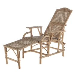 Grand mèreChaise longue en rotin modulable