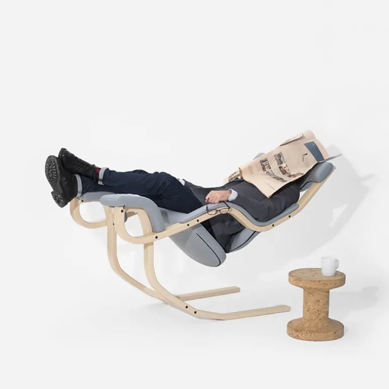 Gravity Varier® Fauteuil de relaxation en tissu et bois
