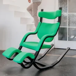 Gravity Varier® Fauteuil de relaxation en tissu et bois