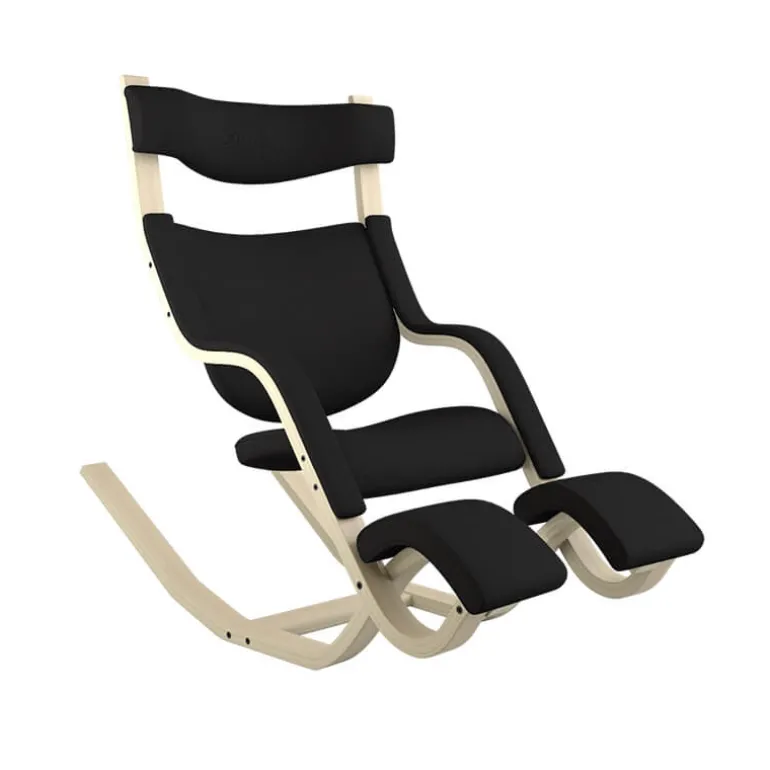 Gravity Varier® Fauteuil de relaxation en tissu et bois