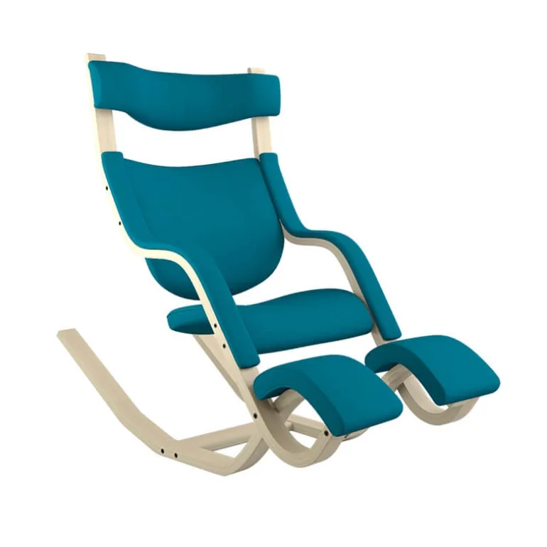 Gravity Varier® Fauteuil de relaxation en tissu et bois