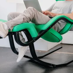 Gravity Varier® Fauteuil de relaxation en tissu et bois