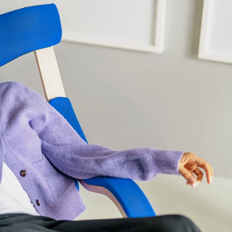 Gravity Varier® Fauteuil de relaxation en tissu et bois