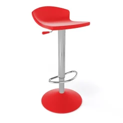 Guliver Tabouret italien réglable en hauteur et pivotant en technopolymère et métal chromé