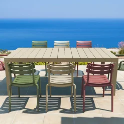 Helen Chaise de jardin moderne empilable en polypropylène