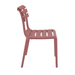 Helen Chaise de jardin moderne empilable en polypropylène