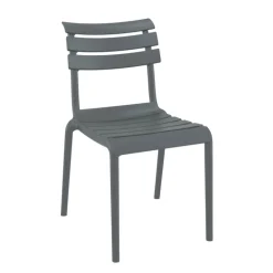 Helen Chaise de jardin moderne empilable en polypropylène