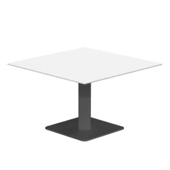 Ibero mini Table basse carrée en verre avec pied central