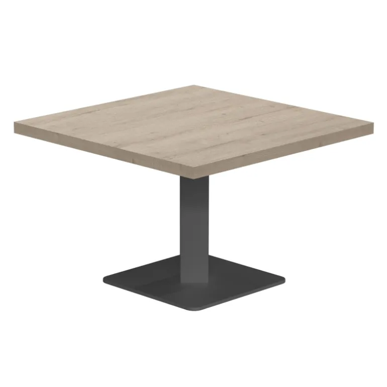 Ibero mini Table basse carrée en stratifié pied central