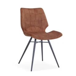 IbérisChaise design vintage rembourrée en velours