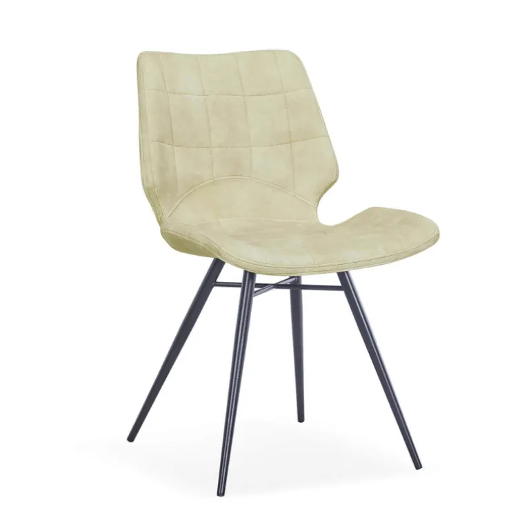 IbérisChaise design vintage rembourrée en velours