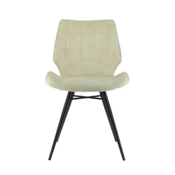 IbérisChaise design vintage rembourrée en velours