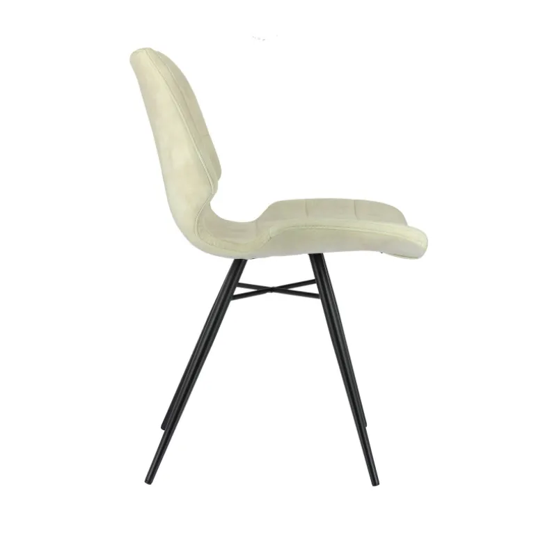 IbérisChaise design vintage rembourrée en velours