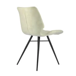 IbérisChaise design vintage rembourrée en velours