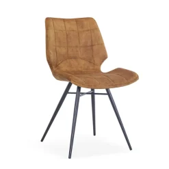 IbérisChaise design vintage rembourrée en velours