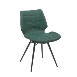 IbérisChaise design vintage rembourrée en tissu