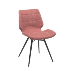 IbérisChaise design vintage rembourrée en tissu