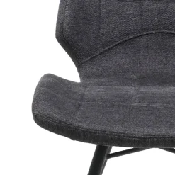 IbérisChaise design vintage rembourrée en tissu