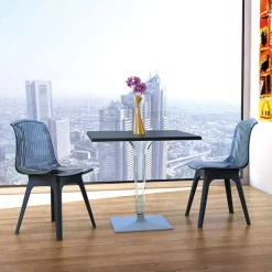 Ice Table carrée en polycarbonate et stratifié