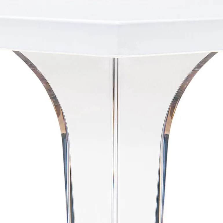 Ice Table carrée en polycarbonate et stratifié