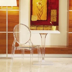 Ice Table carrée en polycarbonate et stratifié