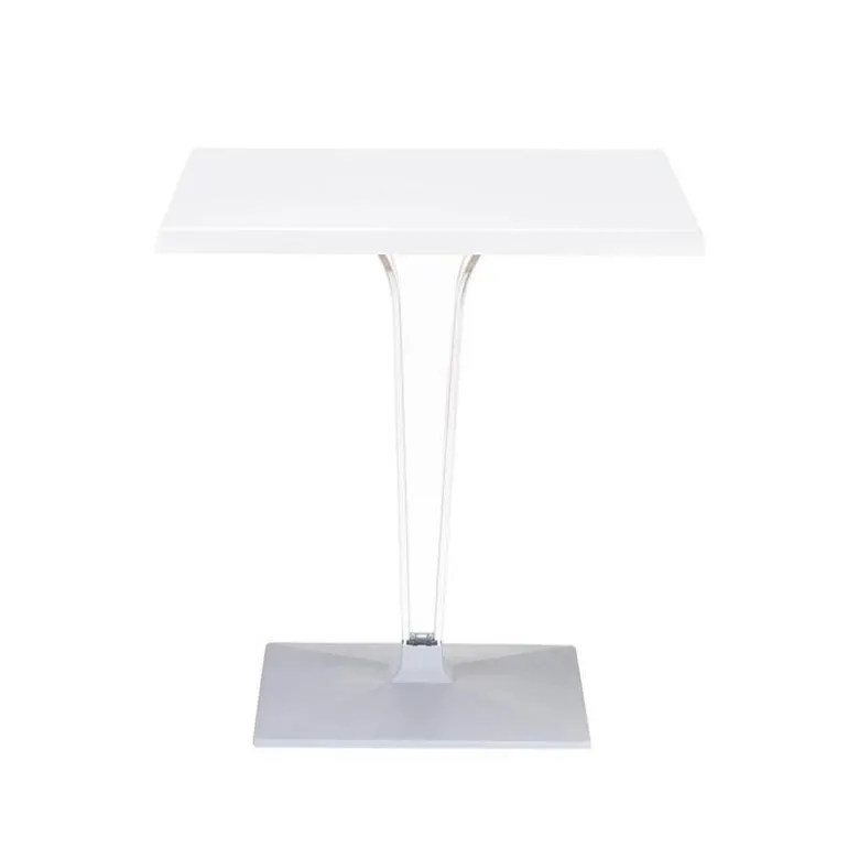 Ice Table carrée en polycarbonate et stratifié