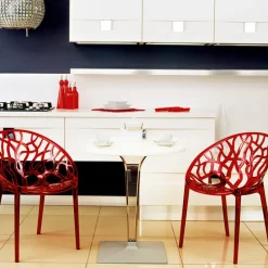 Ice Table design ronde en polycarbonate et stratifié