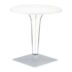 Ice Table design ronde en polycarbonate et stratifié