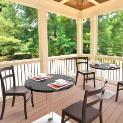 Ice Table design ronde en polycarbonate et stratifié