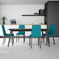 Infiné Table de salle à manger en céramique extensible