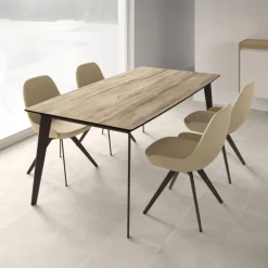 Infiné Table de salle à manger en céramique extensible