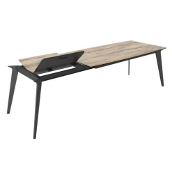 Infiné Table de salle à manger en céramique extensible